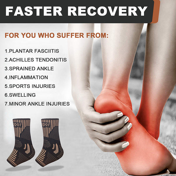 Copper Ion Ankle Support Basketball Running Climbing Sports Protective Gear - SHOPPING YARD