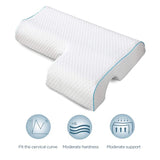 Couple Pillow Orthopedic Memory Foam Protect Cervical Vertebra Release Arm Pain Pressure Pillow for Side Sleeper - SHOPPING YARD