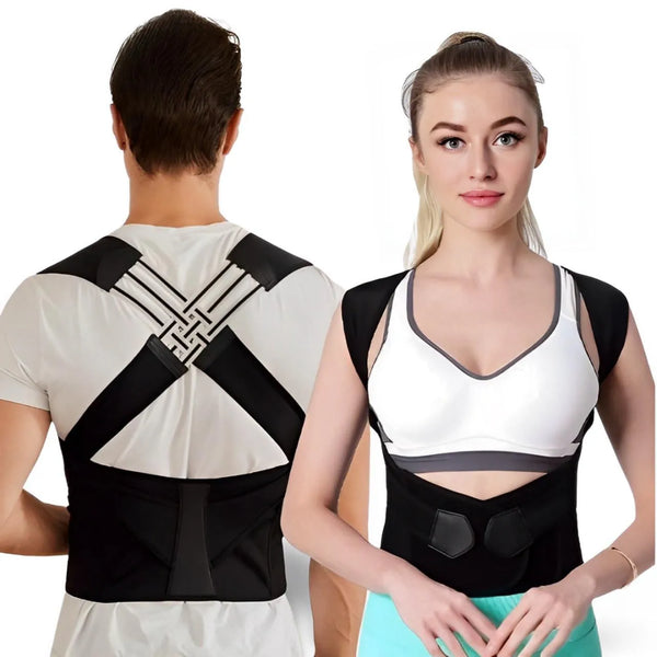 Adjustable Back Posture Corrector Belt for Man Woman Back Brace Shoulder Straightener Back Support Upper and Lower Pain Relief - SHOPPING YARD
